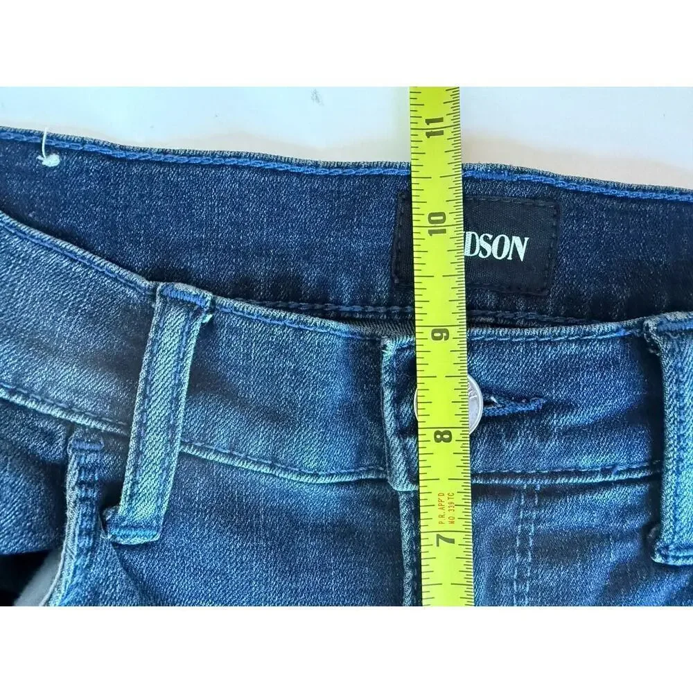 Hudson Womens Skinny Jeans Natalie Size 27 Blue Dark Wash Mid Rise 27x28 Great​​ - Picture 9 of 10